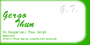 gergo thun business card
